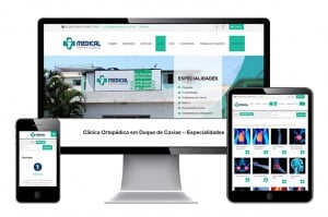Site responsivo da Medical Force