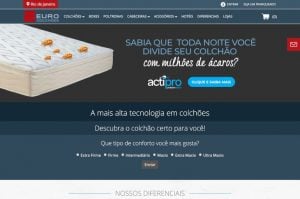 Euro Colchões projeto e-commerce 2017